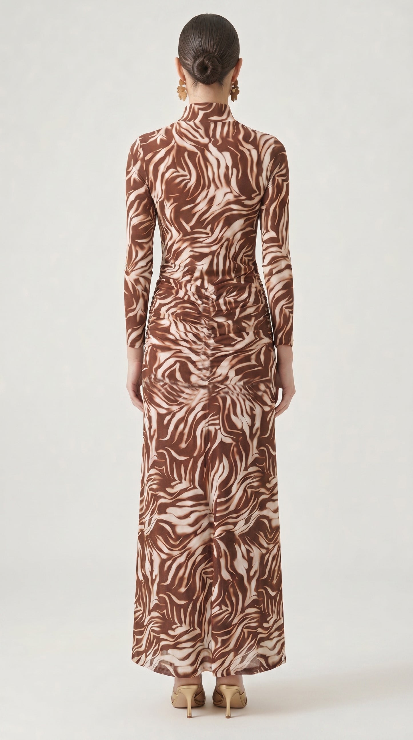 Mesh Drop Waist Maxi