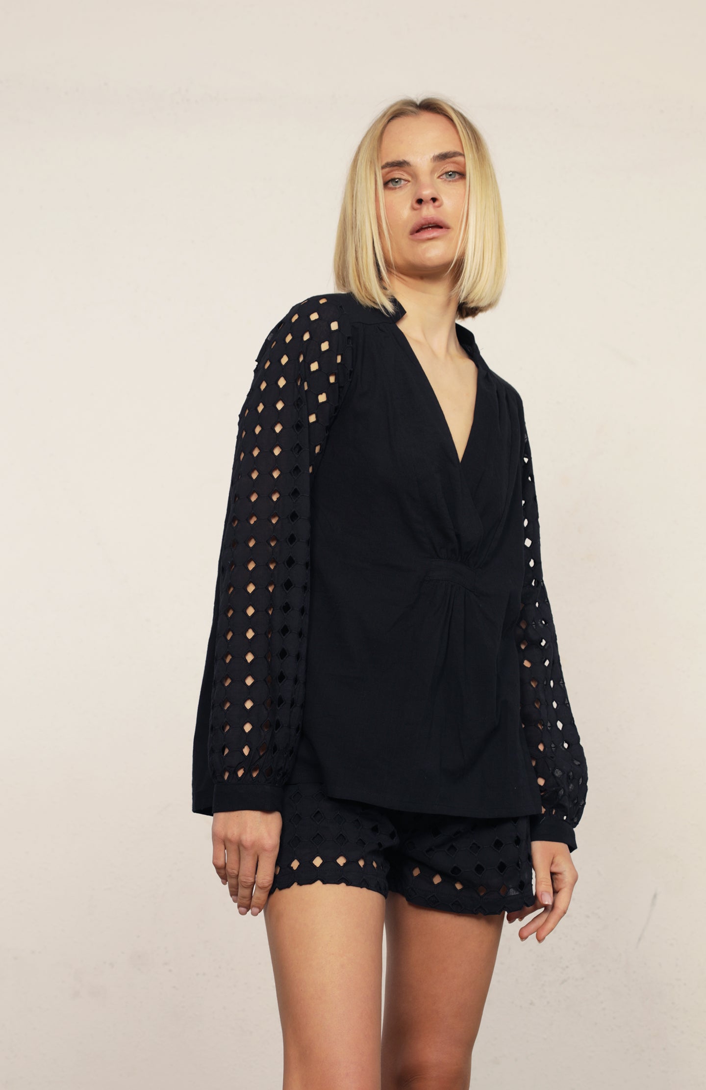 Costa Eyelet Blouse