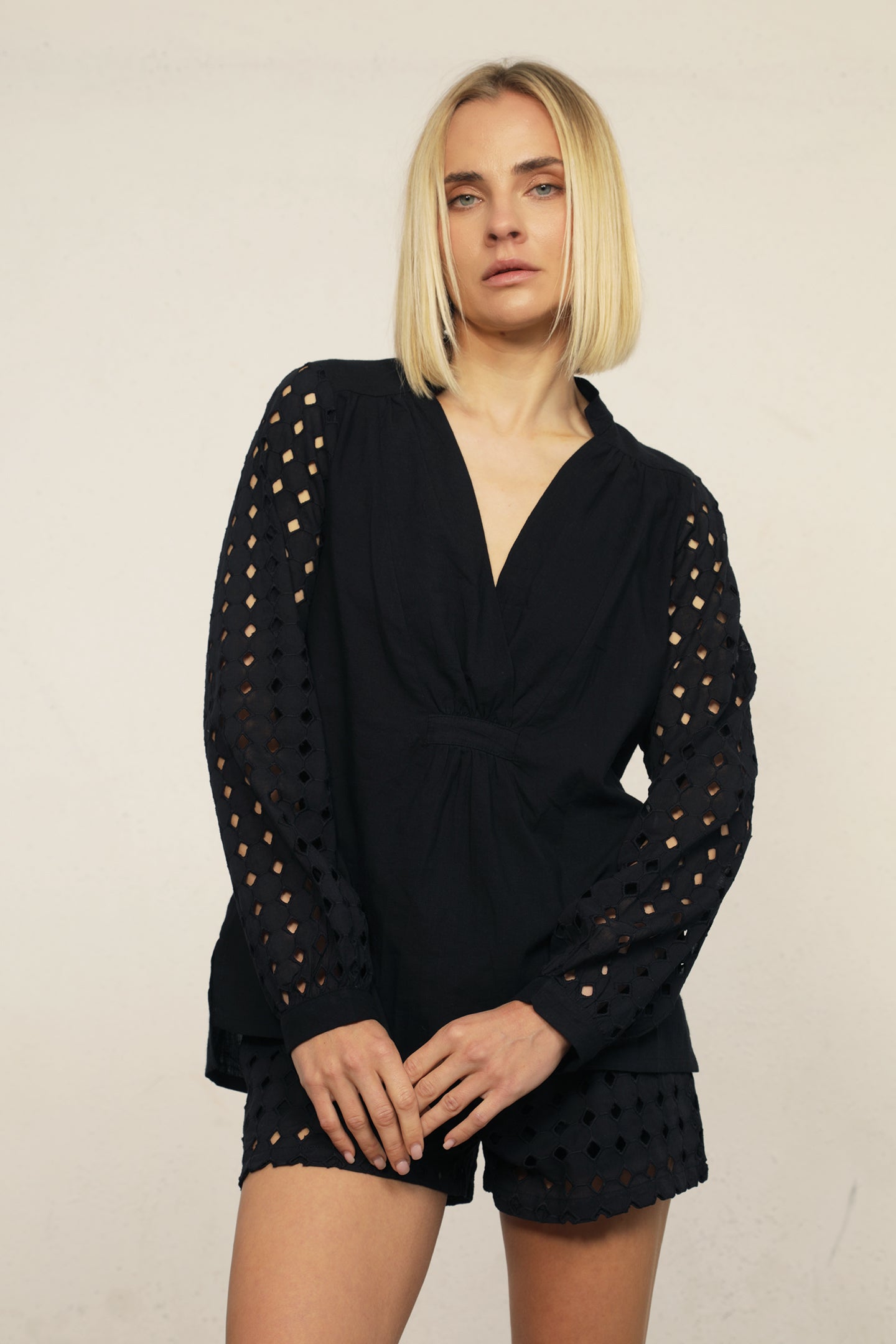 Costa Eyelet Blouse