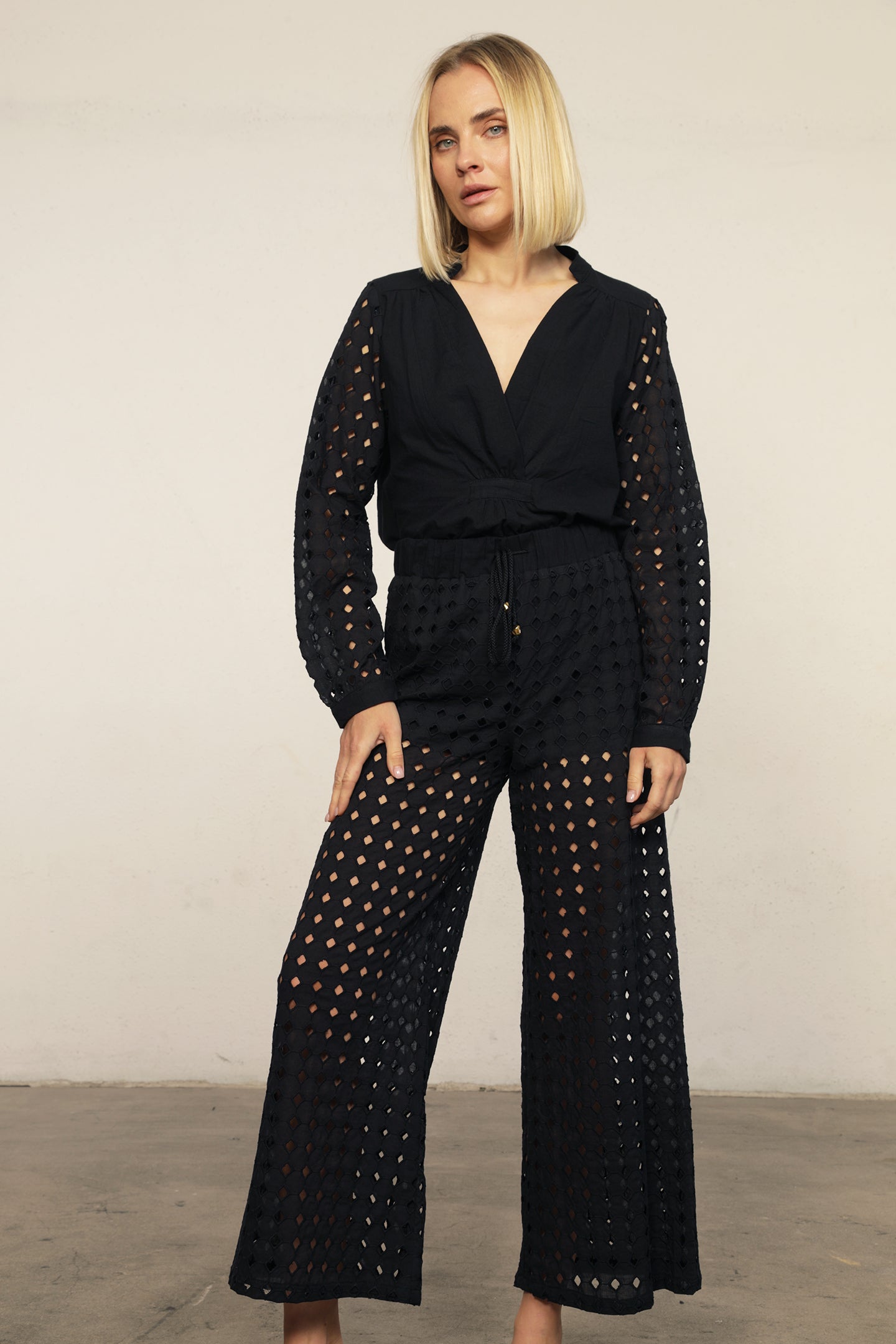 Costa Eyelet Blouse