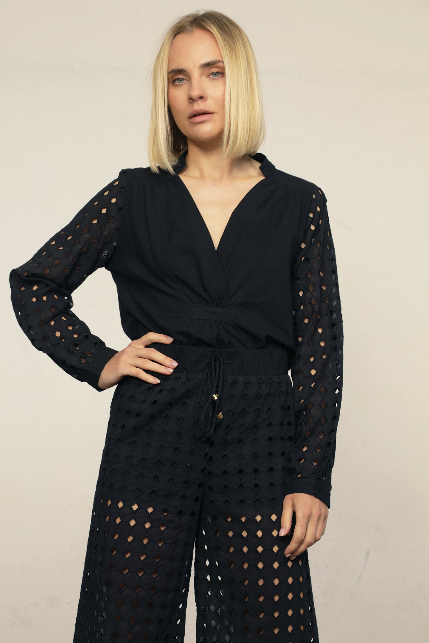 Costa Eyelet Blouse