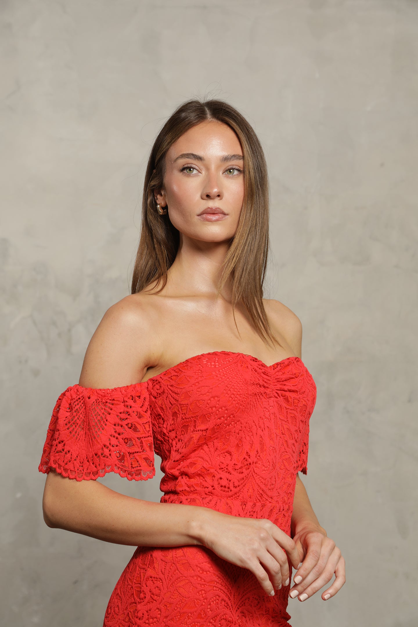 Lanai Lace Flutter Midi