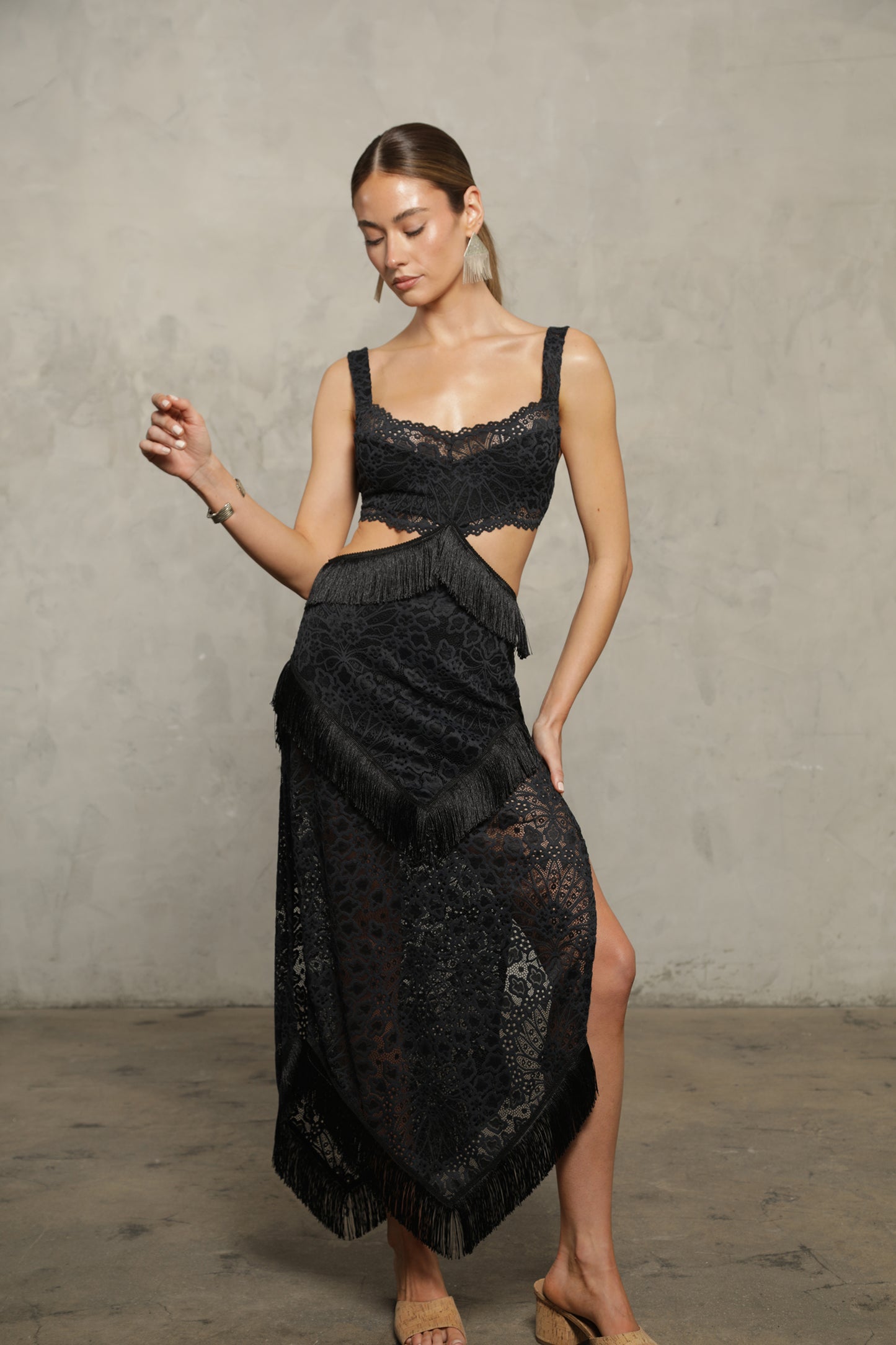 Lotus Lace Swim Maxi