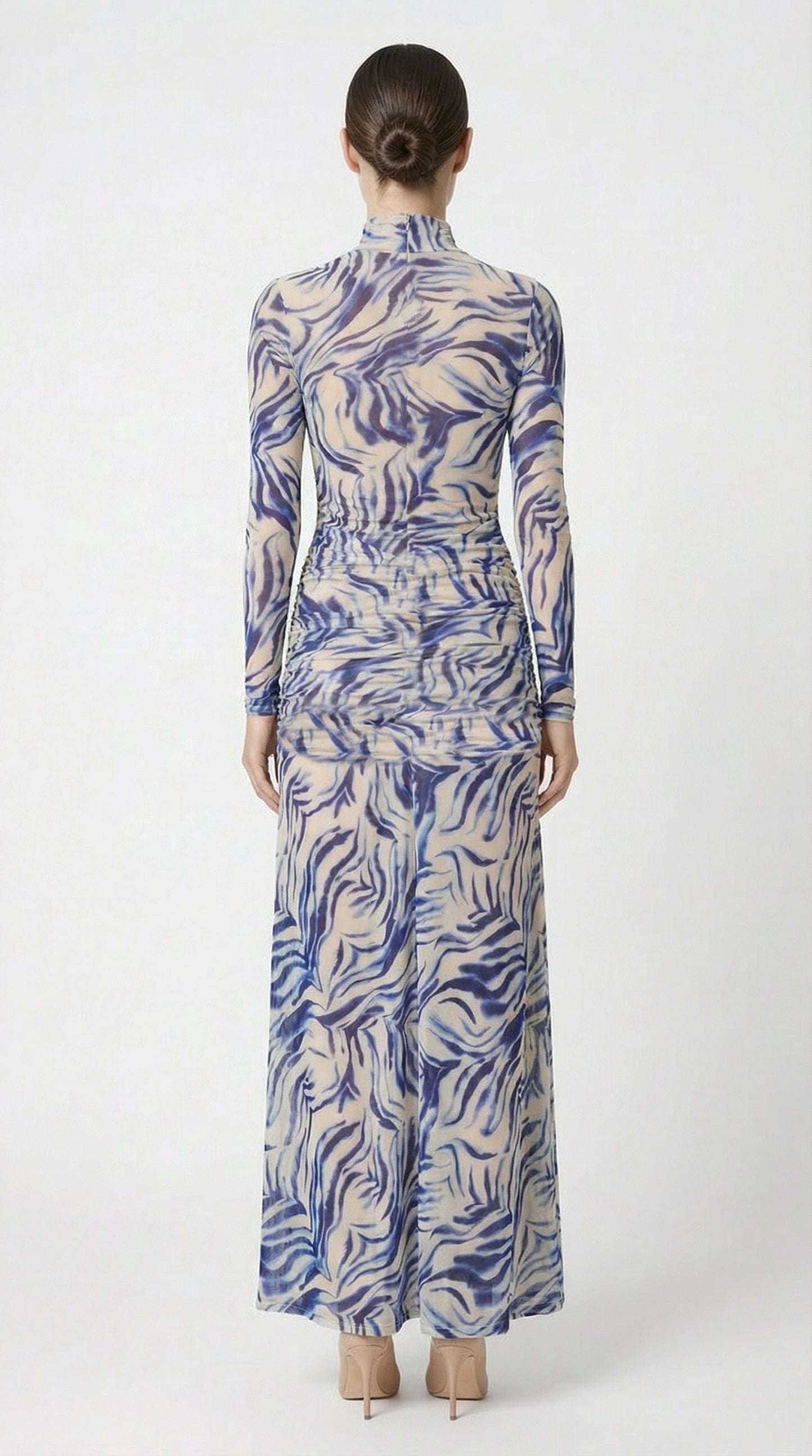 Mesh Drop Waist Maxi