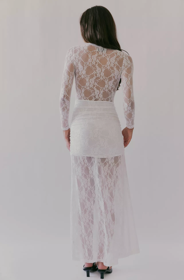Drop Waist Lace Maxi