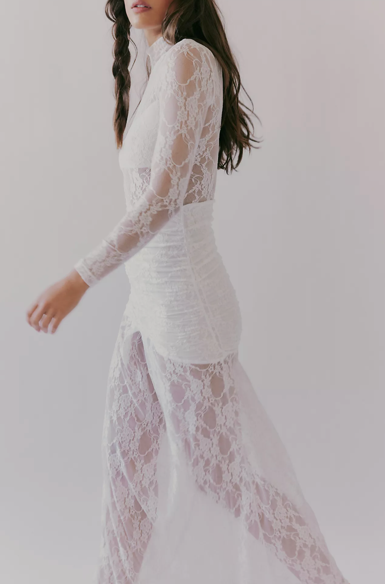 Drop Waist Lace Maxi