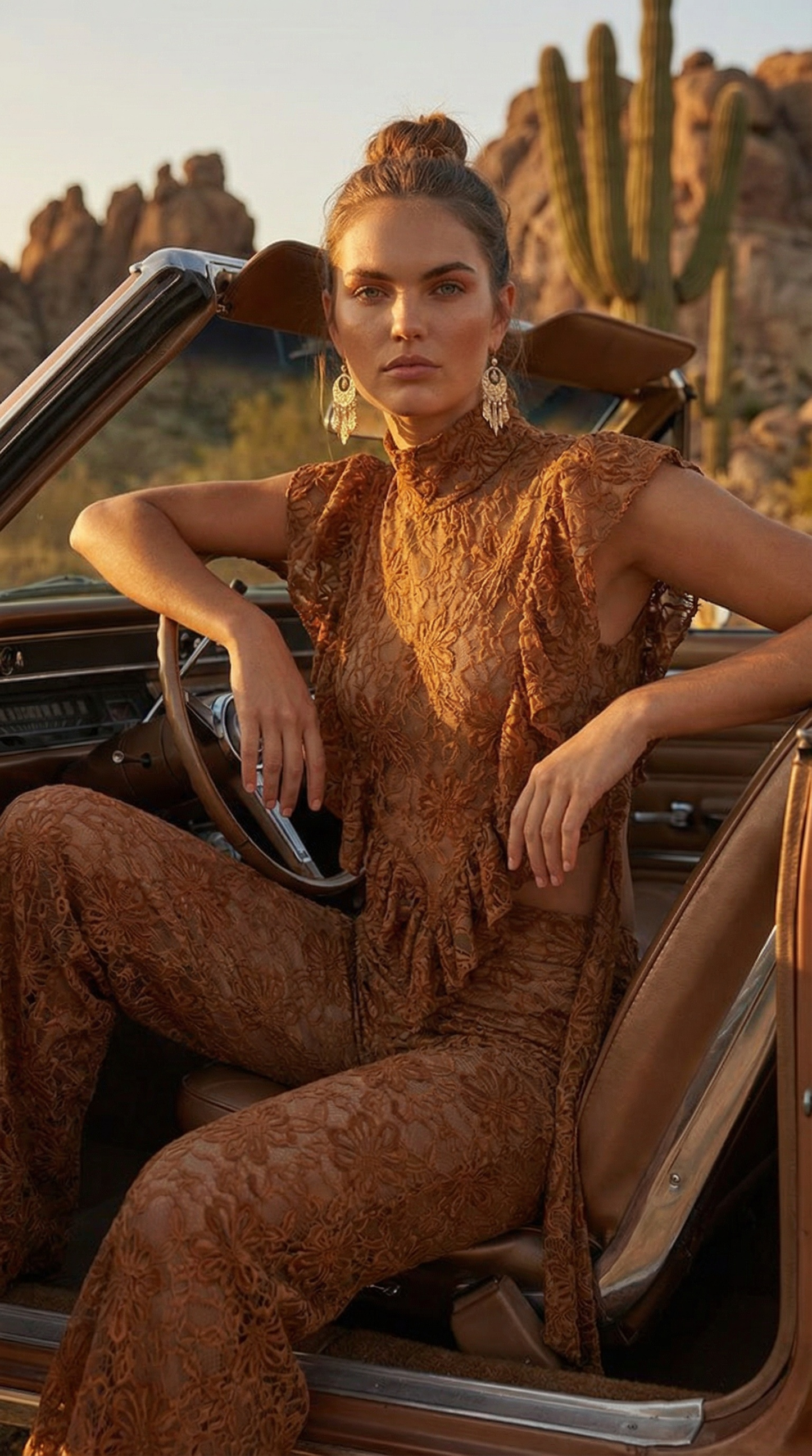 Le Fleur Lace Palazzo Pant