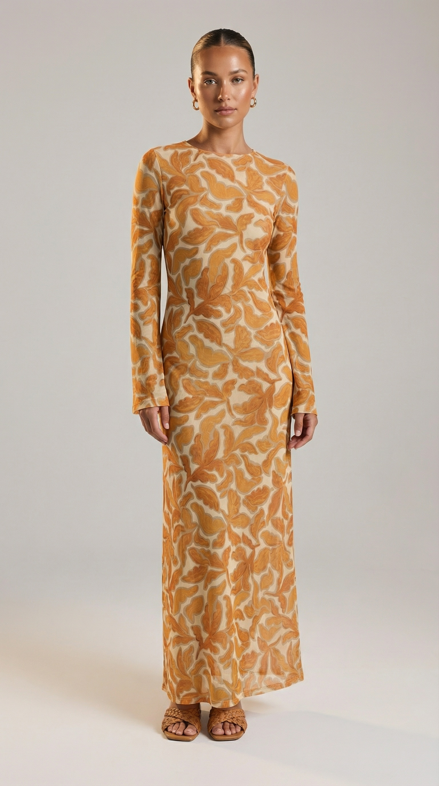 Printed Mesh Maxi Cover