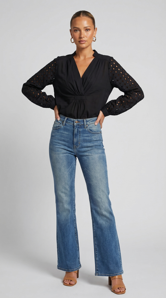Costa Eyelet Blouse