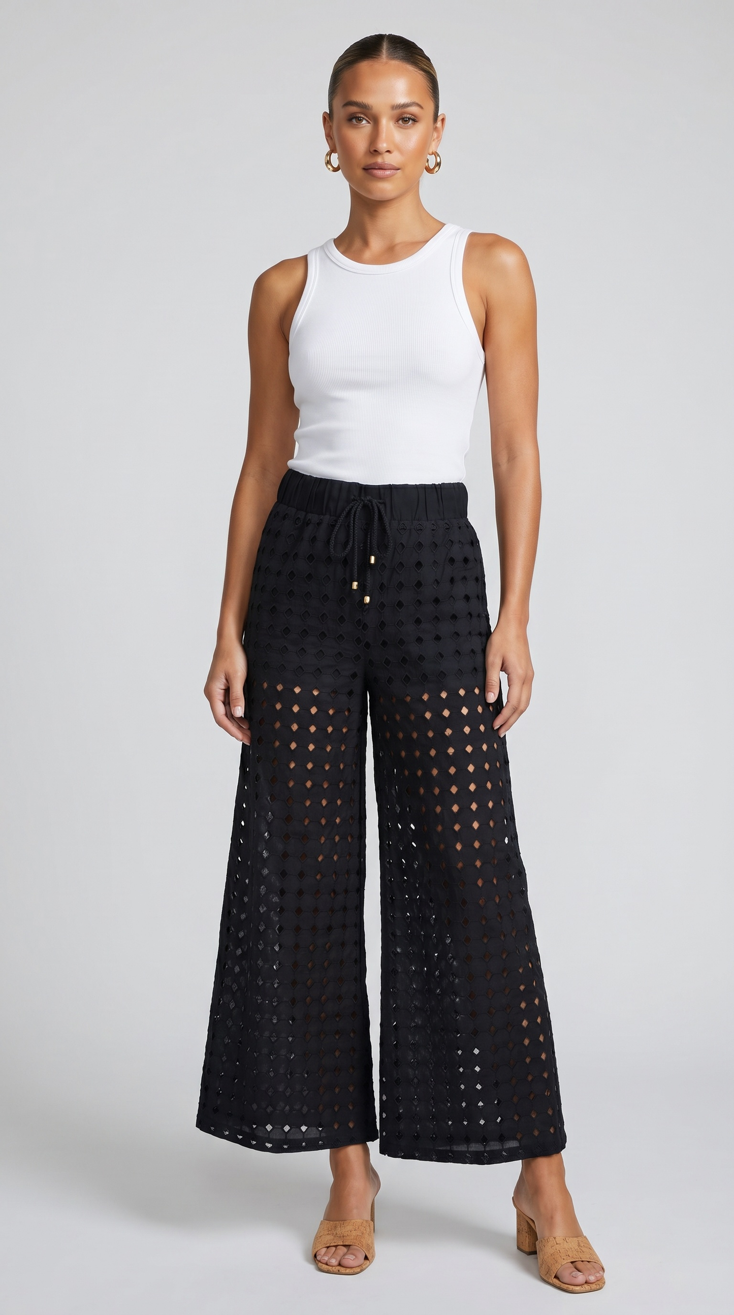 Eyelet Costa Pant