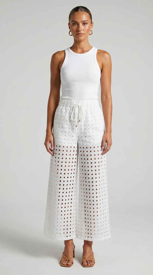 Eyelet Costa Pant
