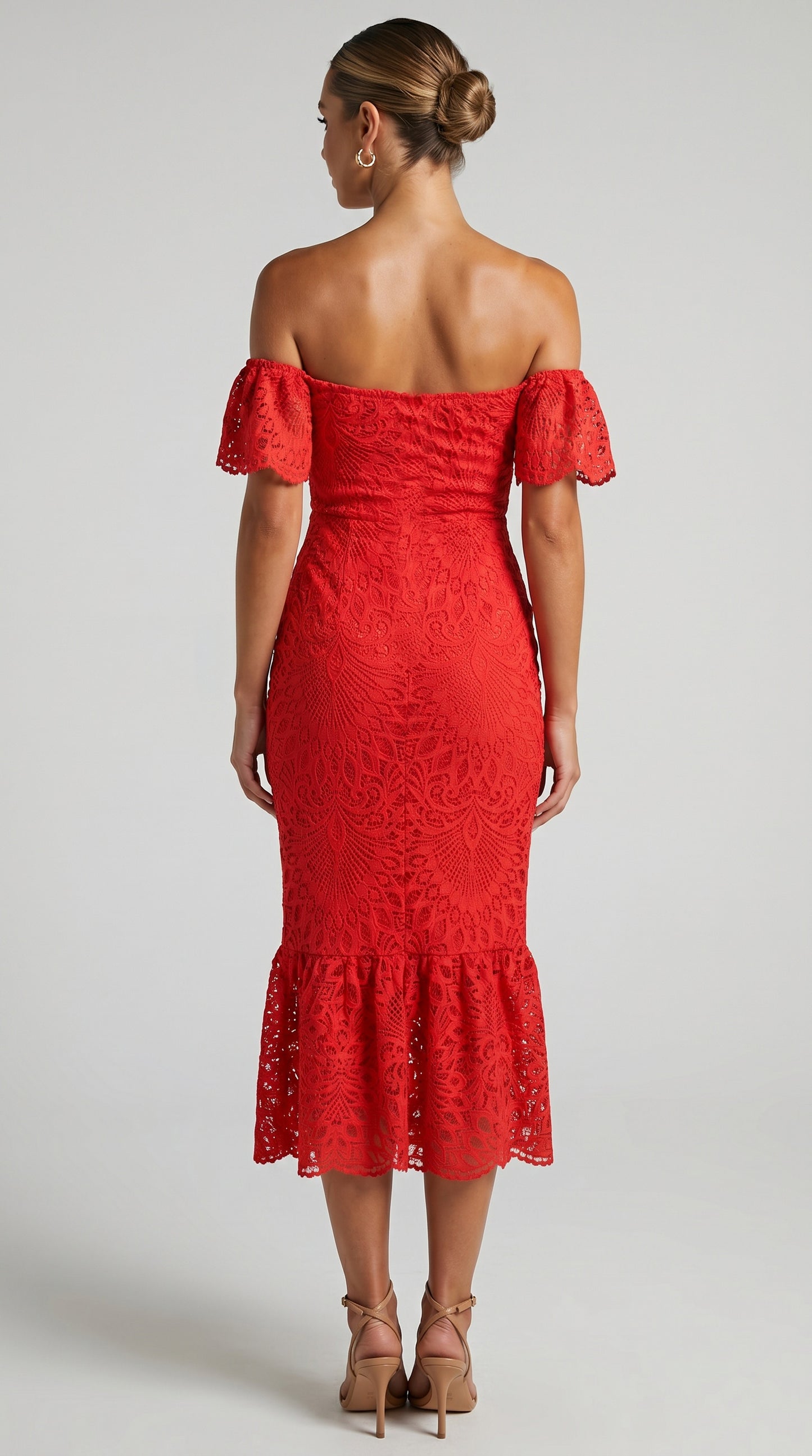 Lanai Lace Flutter Midi
