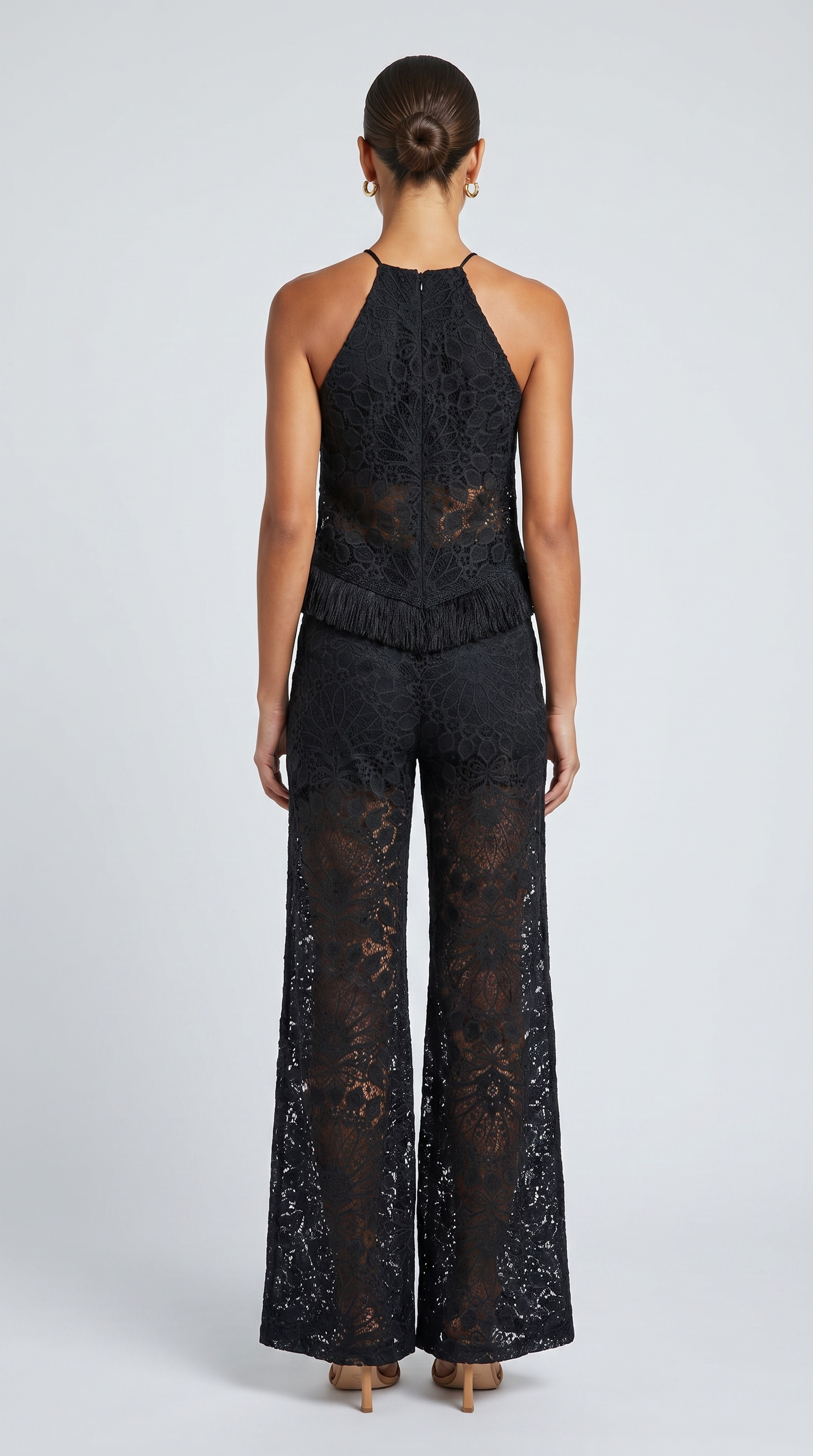 Lotus Lace Palazzo Pant