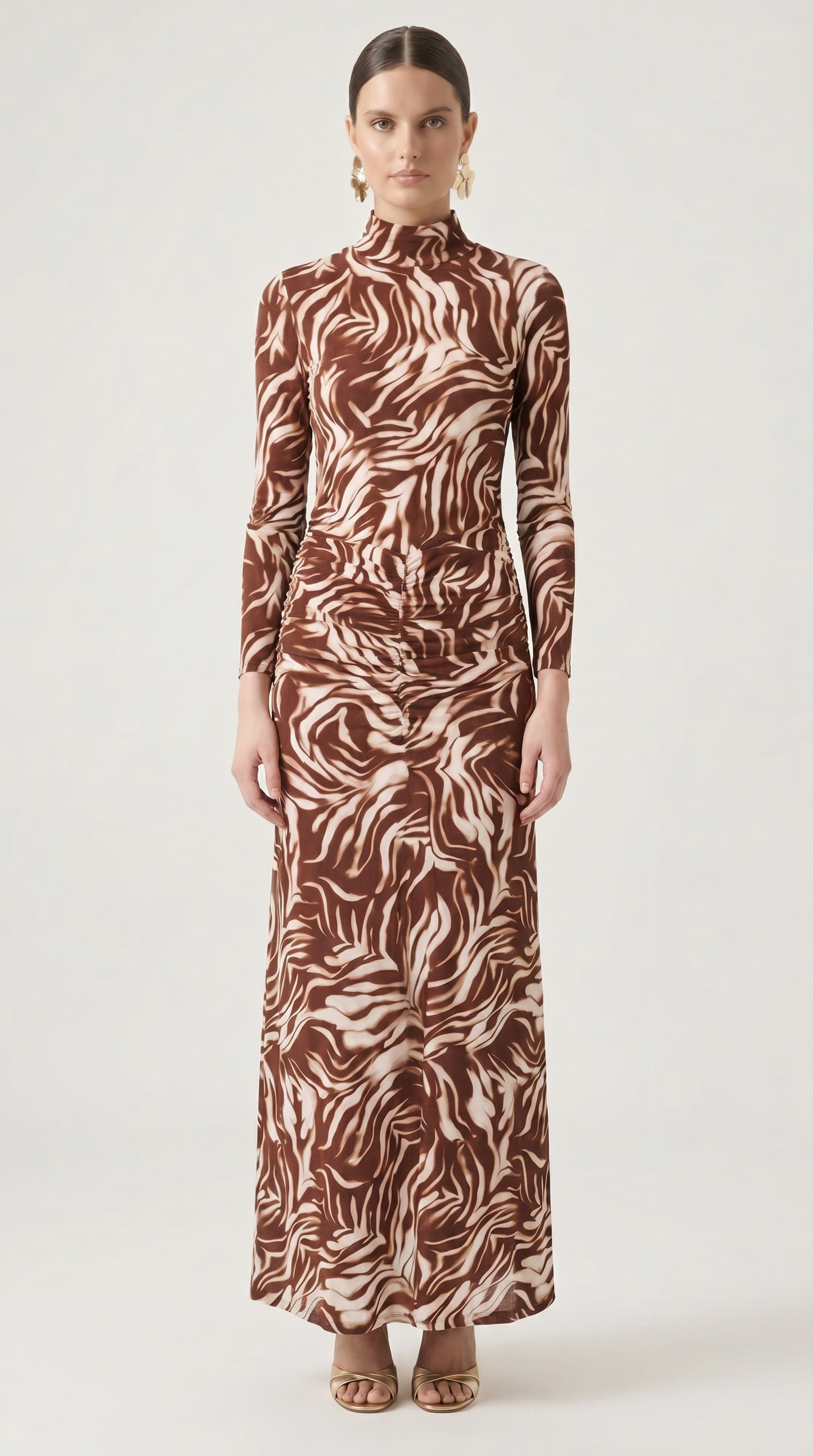 Mesh Drop Waist Maxi