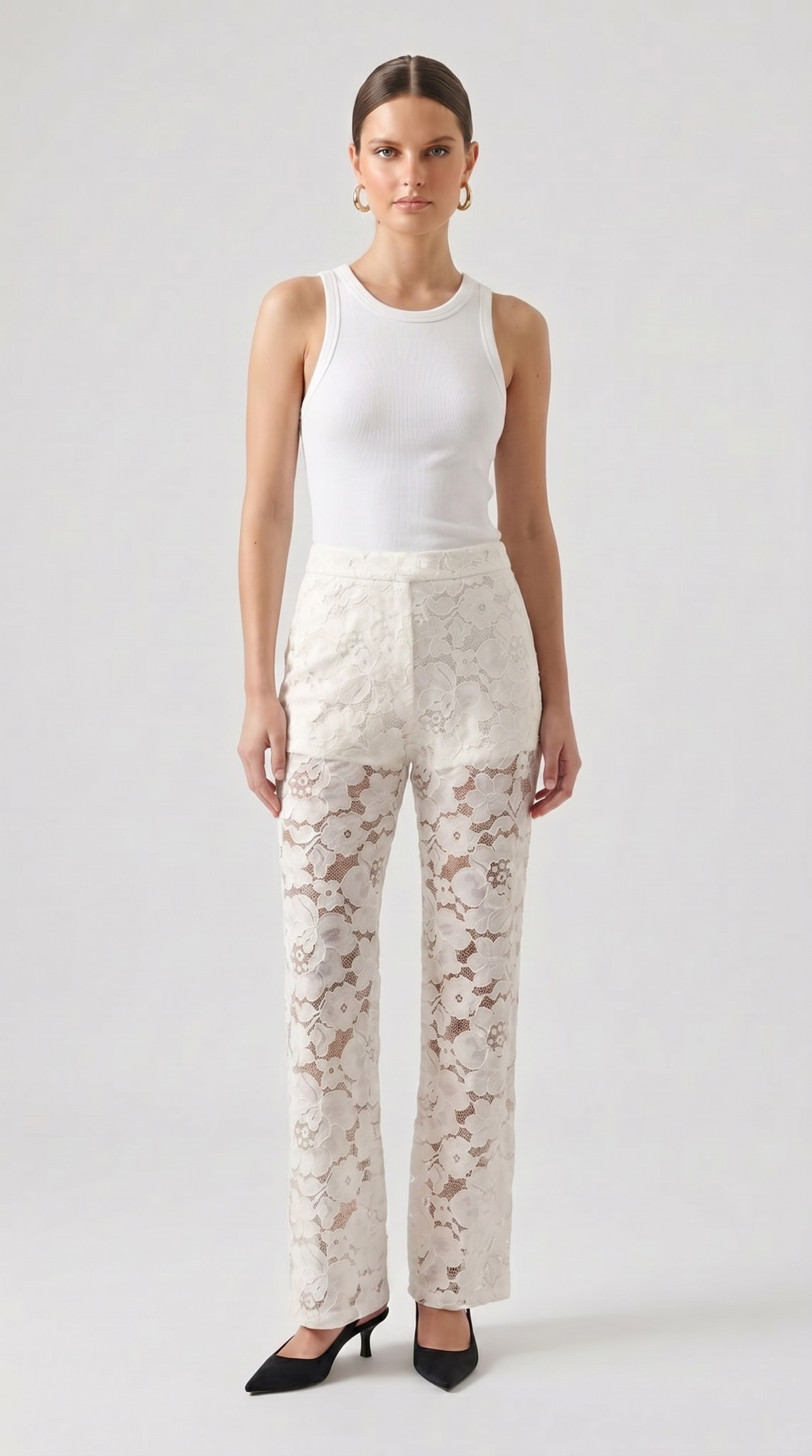 Rose Lace Pants