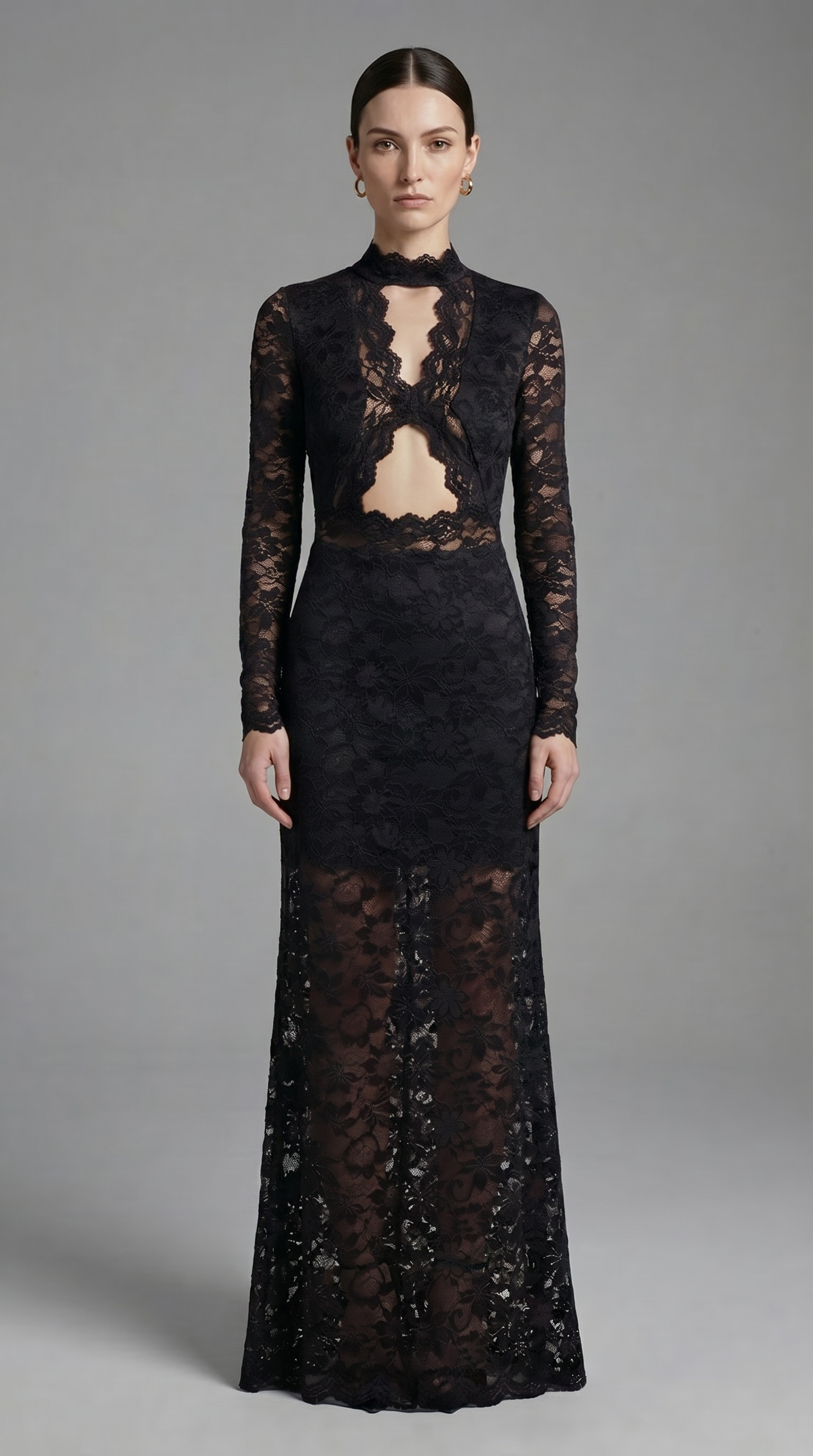 Ivy Lace Keyhole Maxi