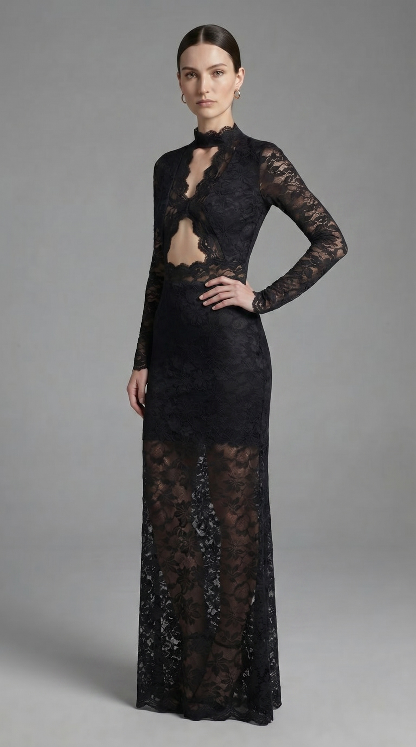 Ivy Lace Keyhole Maxi