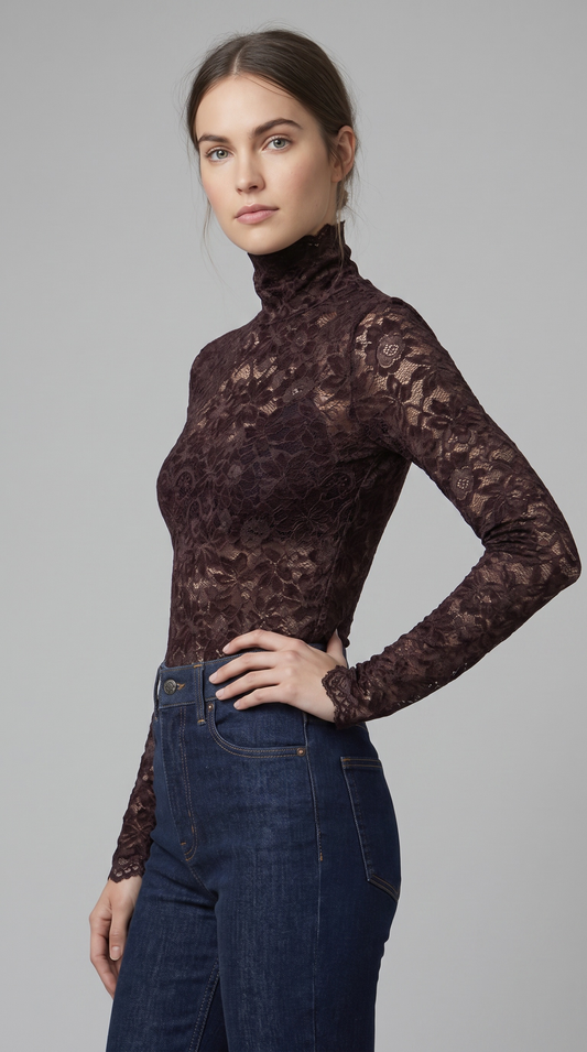 Ivy Lace Turtleneck