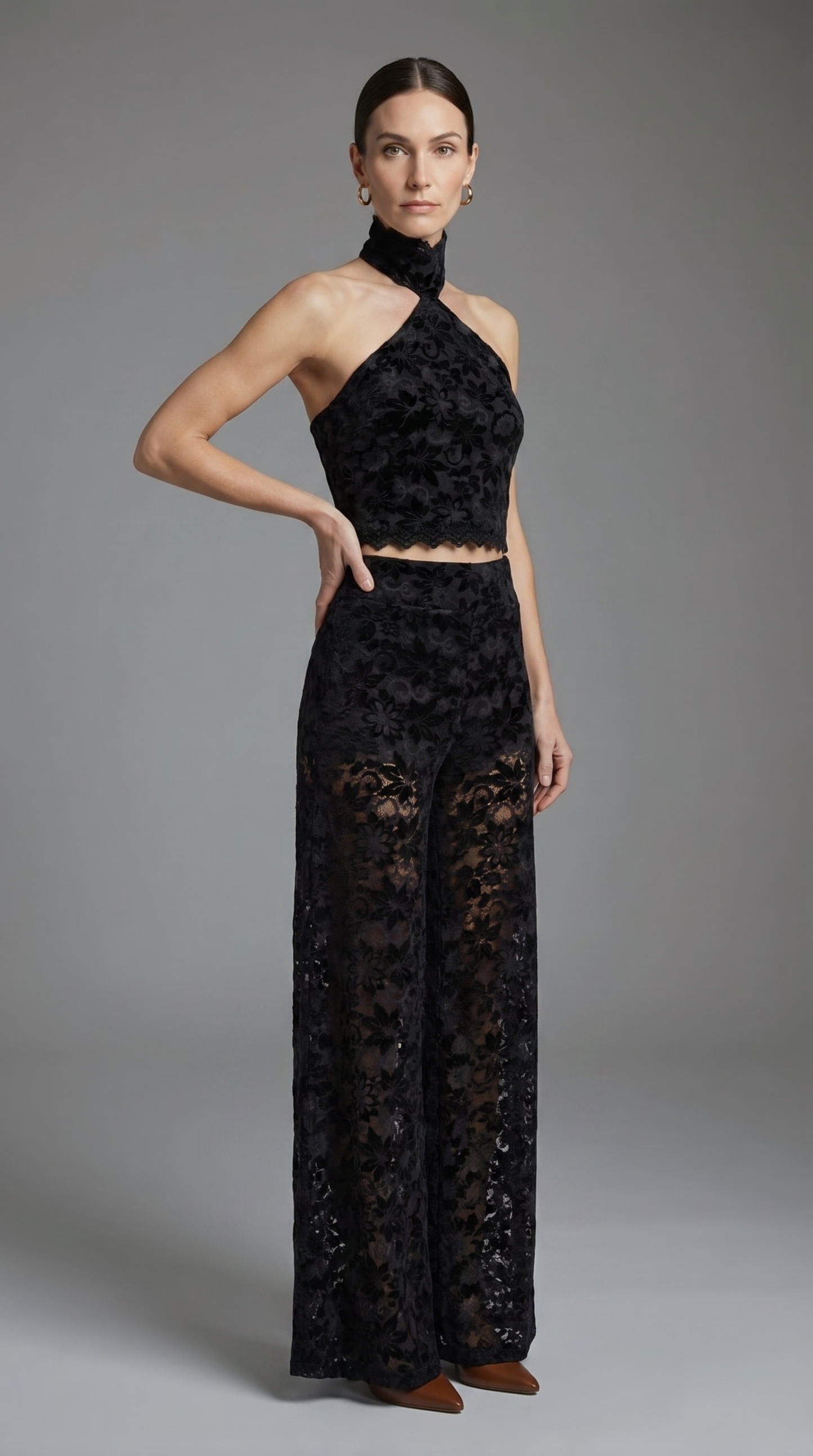Ivy Lace Palazzo Pant