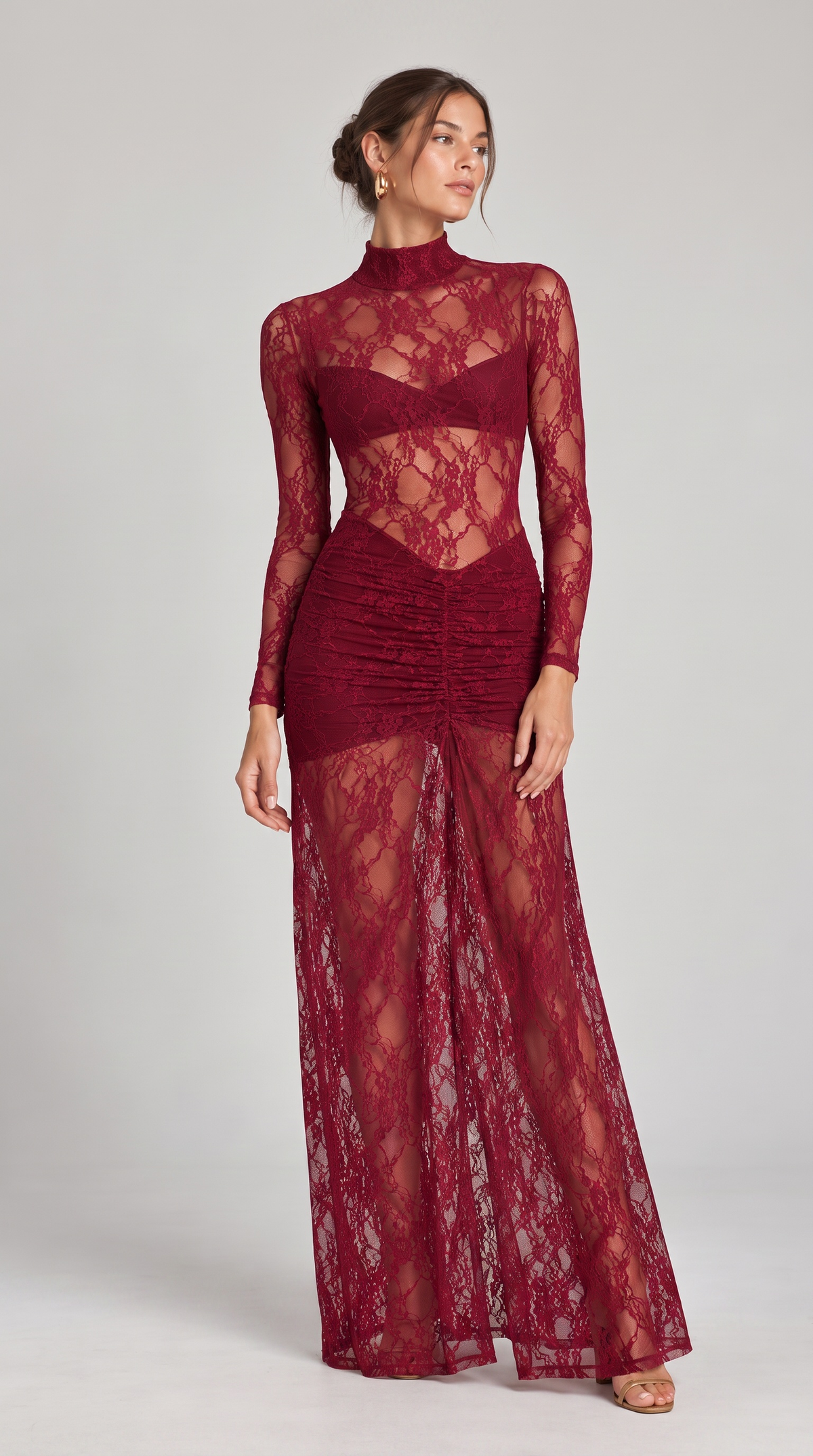 Drop Waist Lace Maxi
