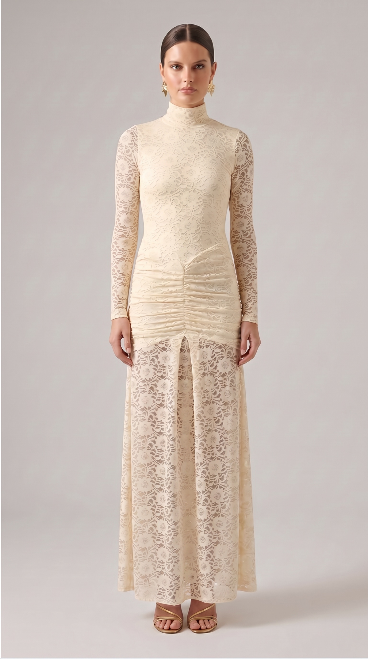 Poppy Lace Drop Waist Maxi