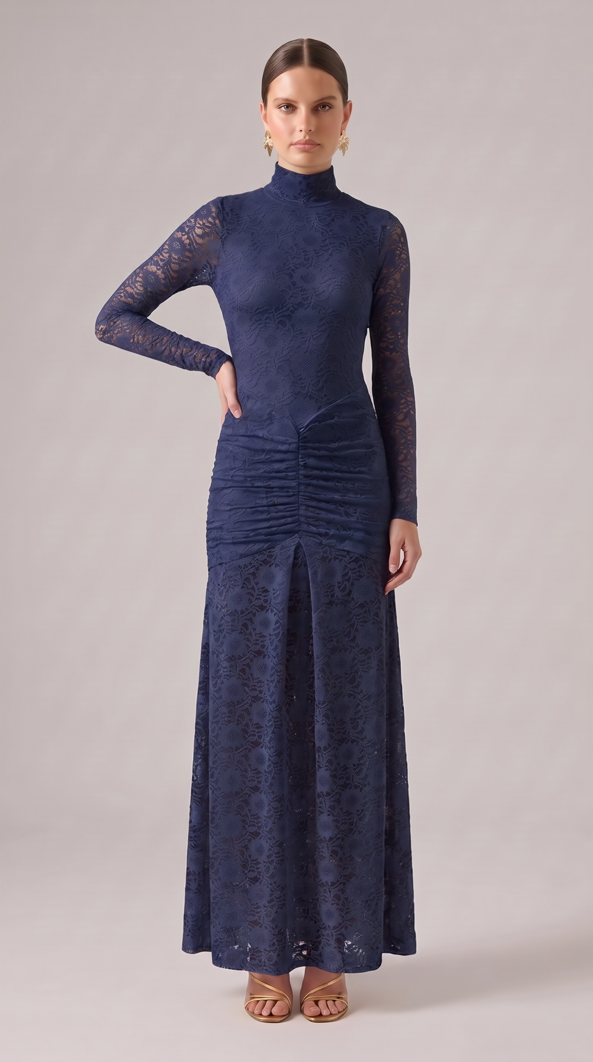 Poppy Lace Drop Waist Maxi