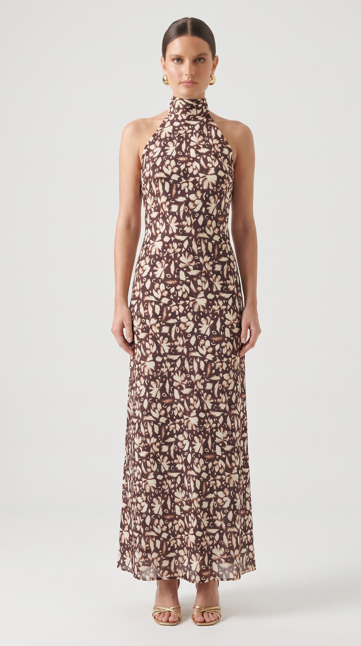 Collar Bias Cut Maxi