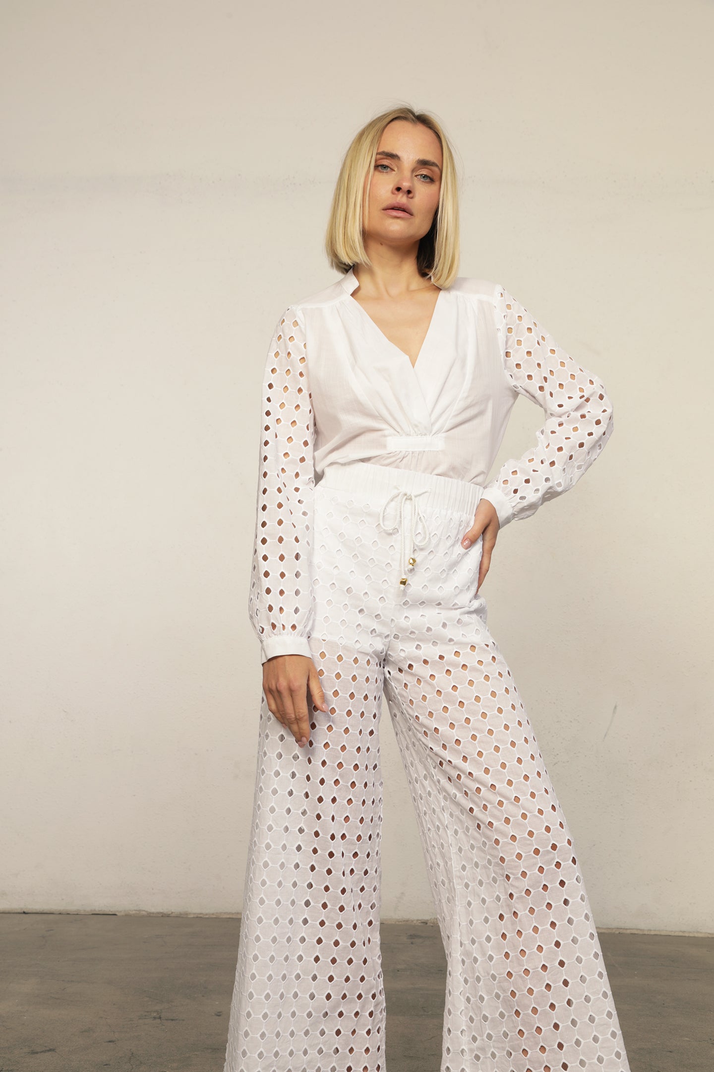 Eyelet Costa Pant