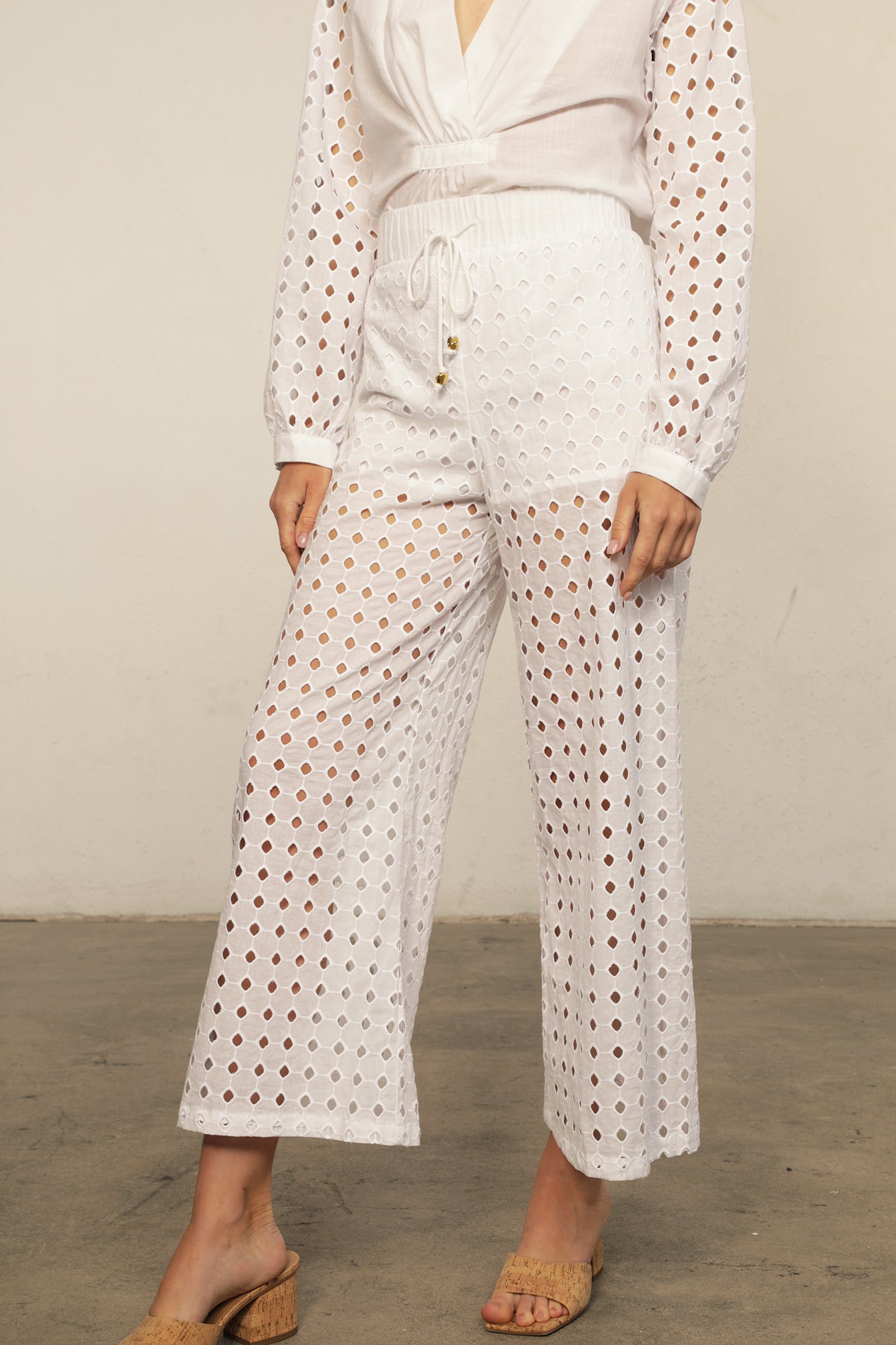 Eyelet Costa Pant