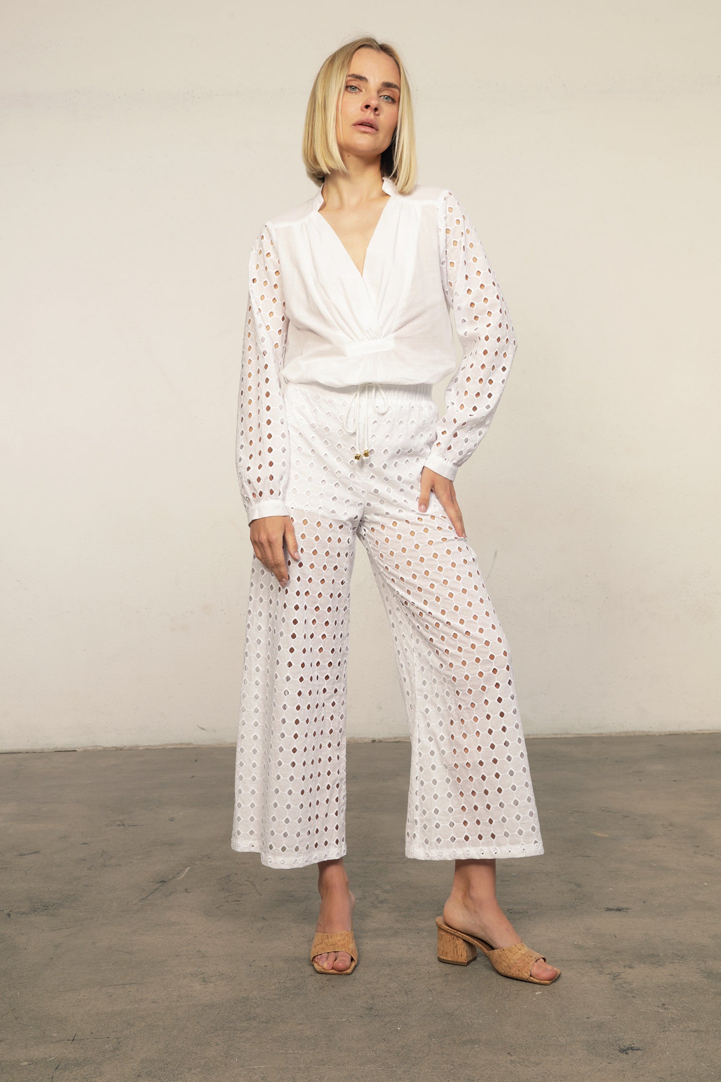 Eyelet Costa Pant