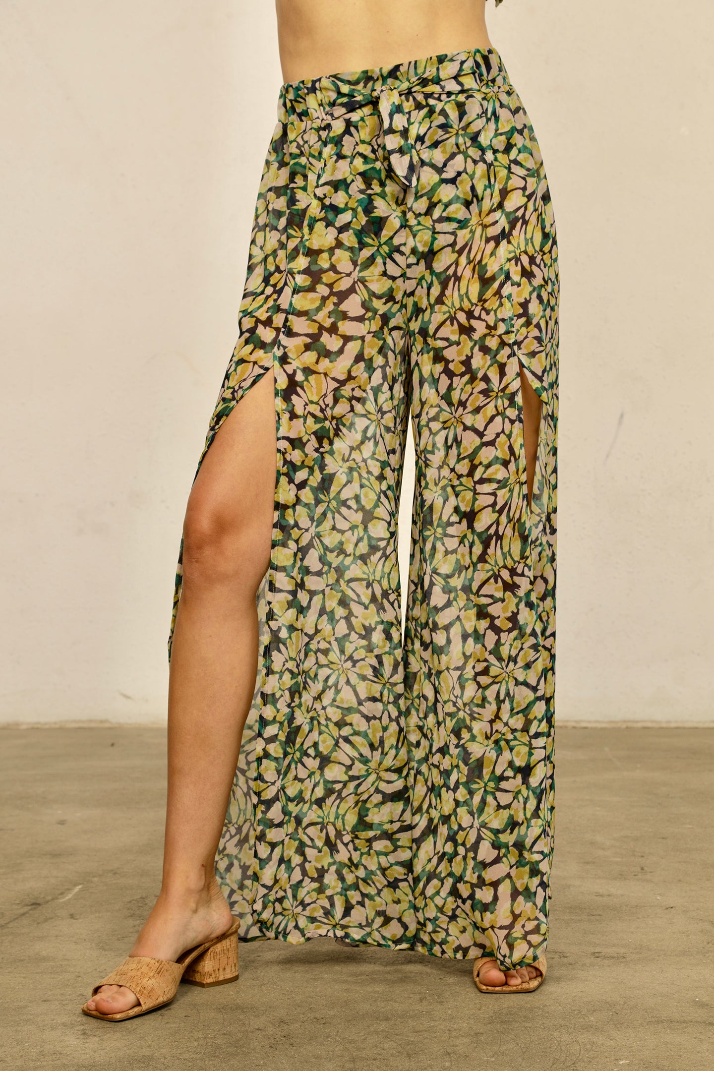 Chiffon Palazzo Tie Pant