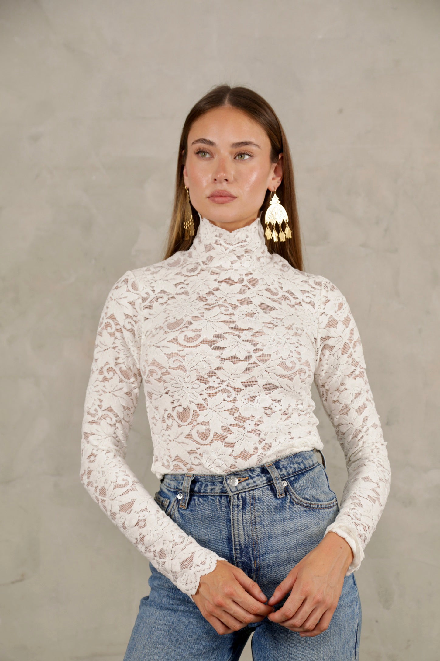 Ivy Lace Turtleneck – Nightcap Clothing