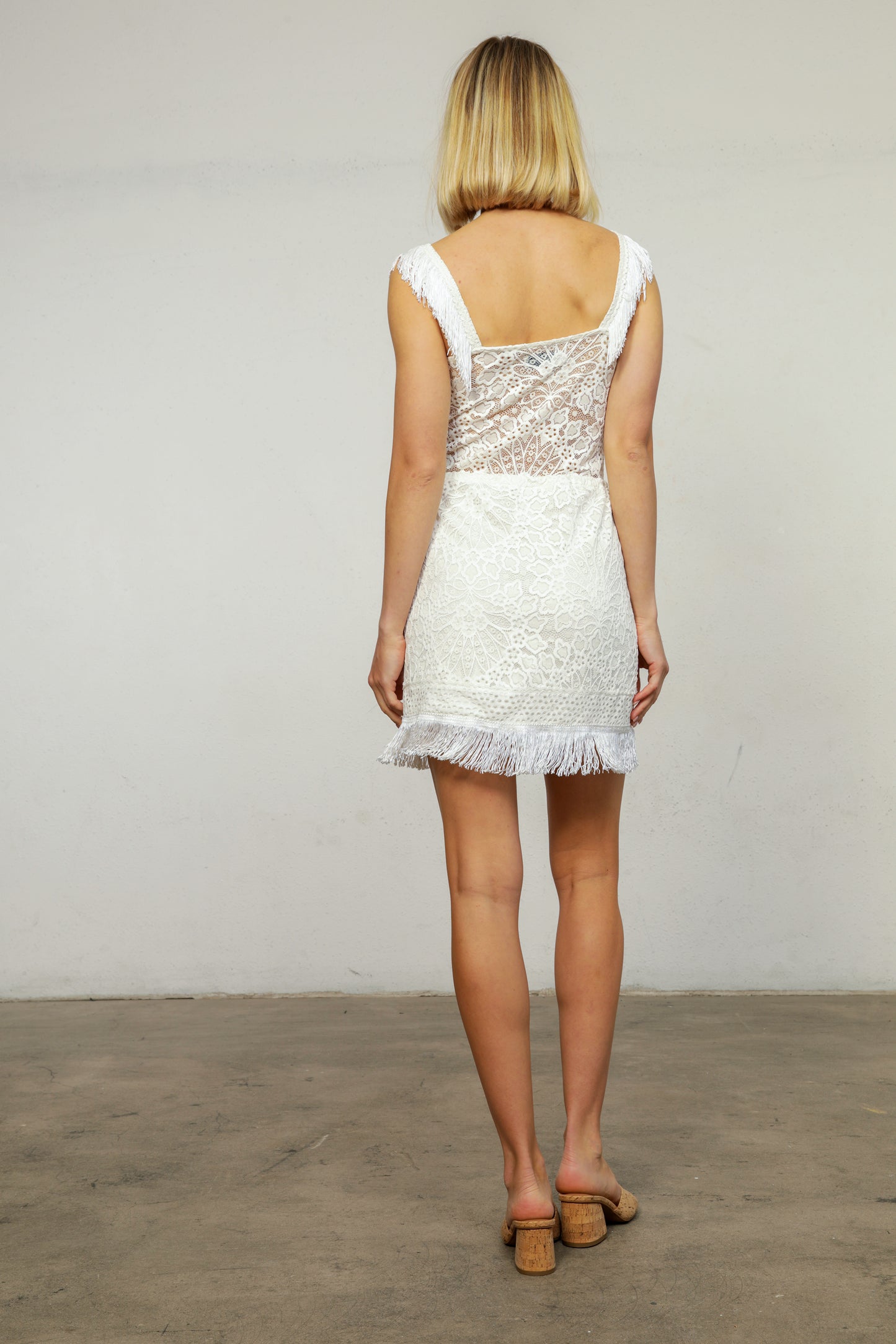 Lotus Lace Fringe Mini