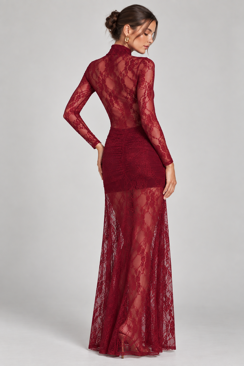 Drop Waist Lace Maxi