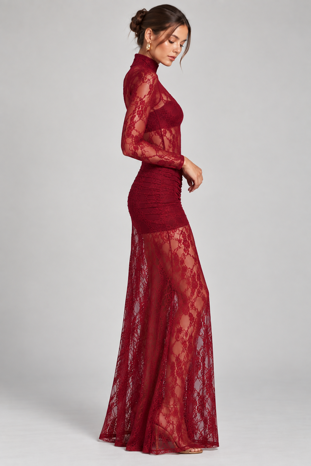 Drop Waist Lace Maxi