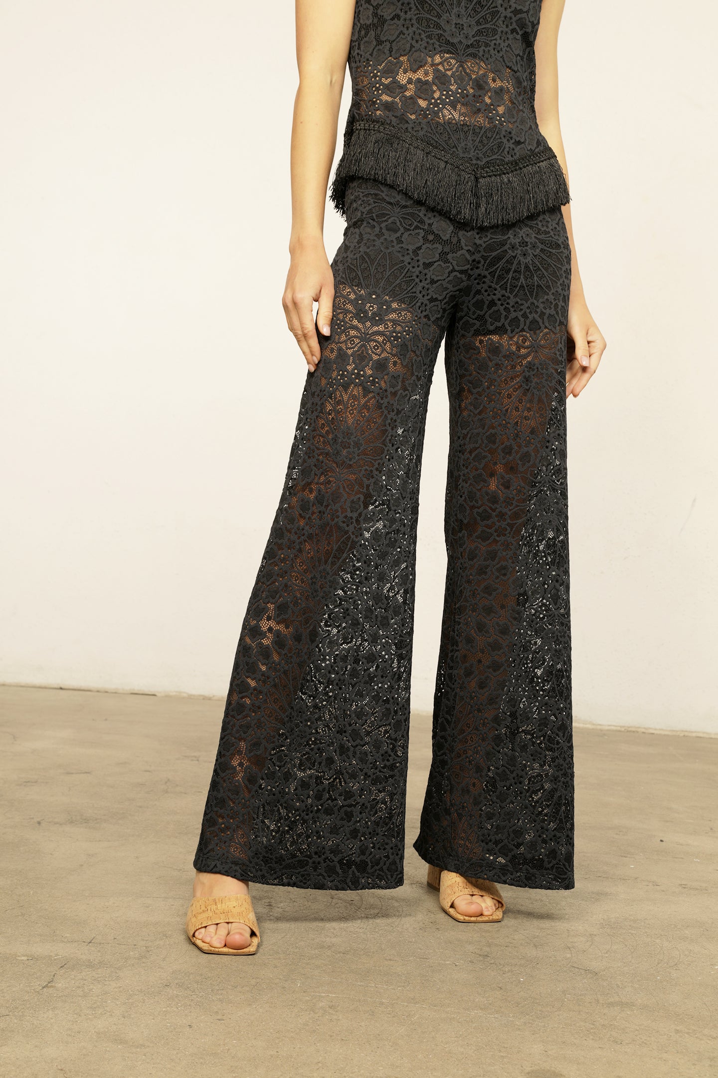 Lotus Lace Palazzo Pant