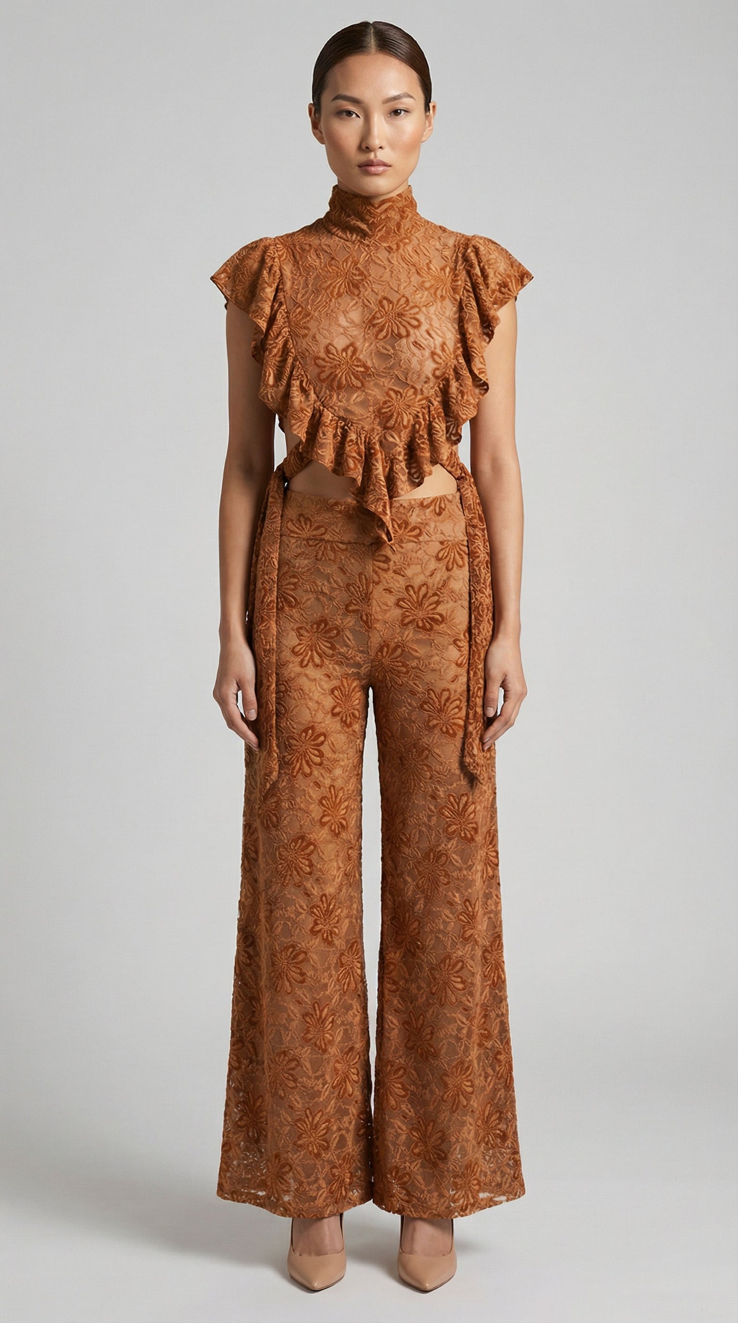 Le Fleur Lace Palazzo Pant