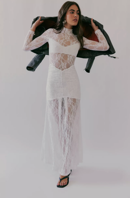 Drop Waist Lace Maxi