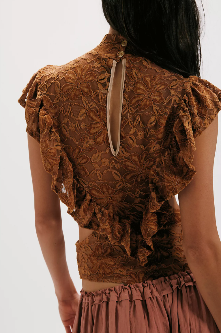 Lace Apron Bodysuit