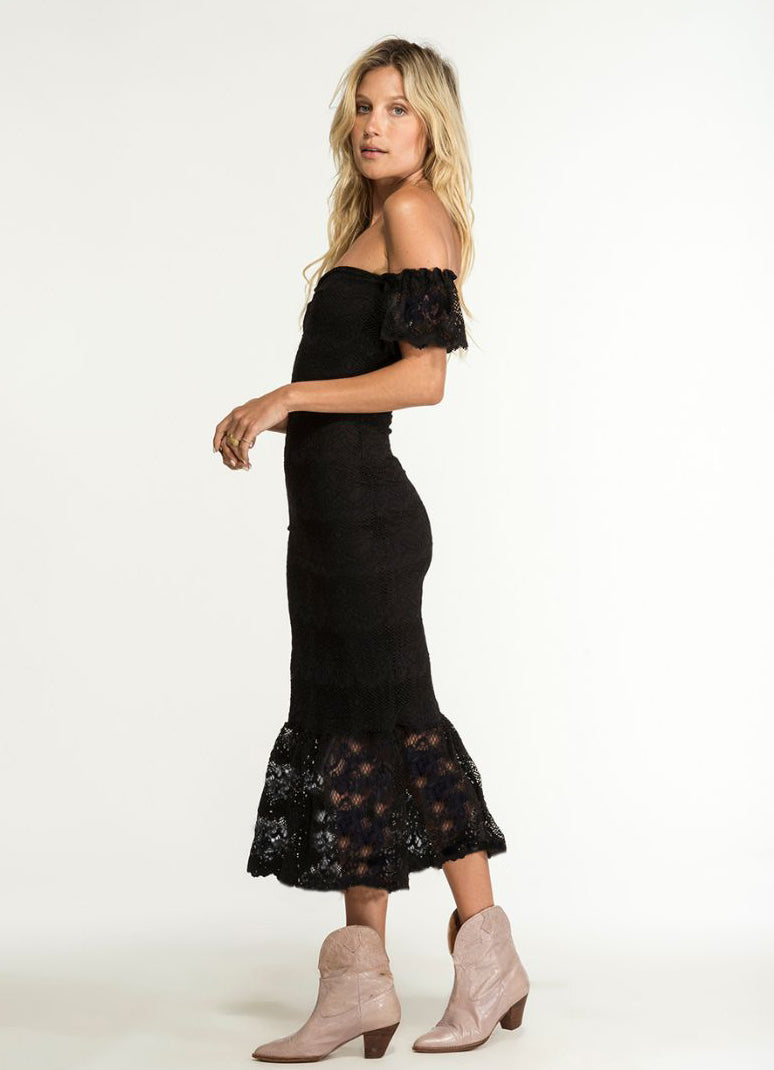 Flutter Dixie Lace Midi