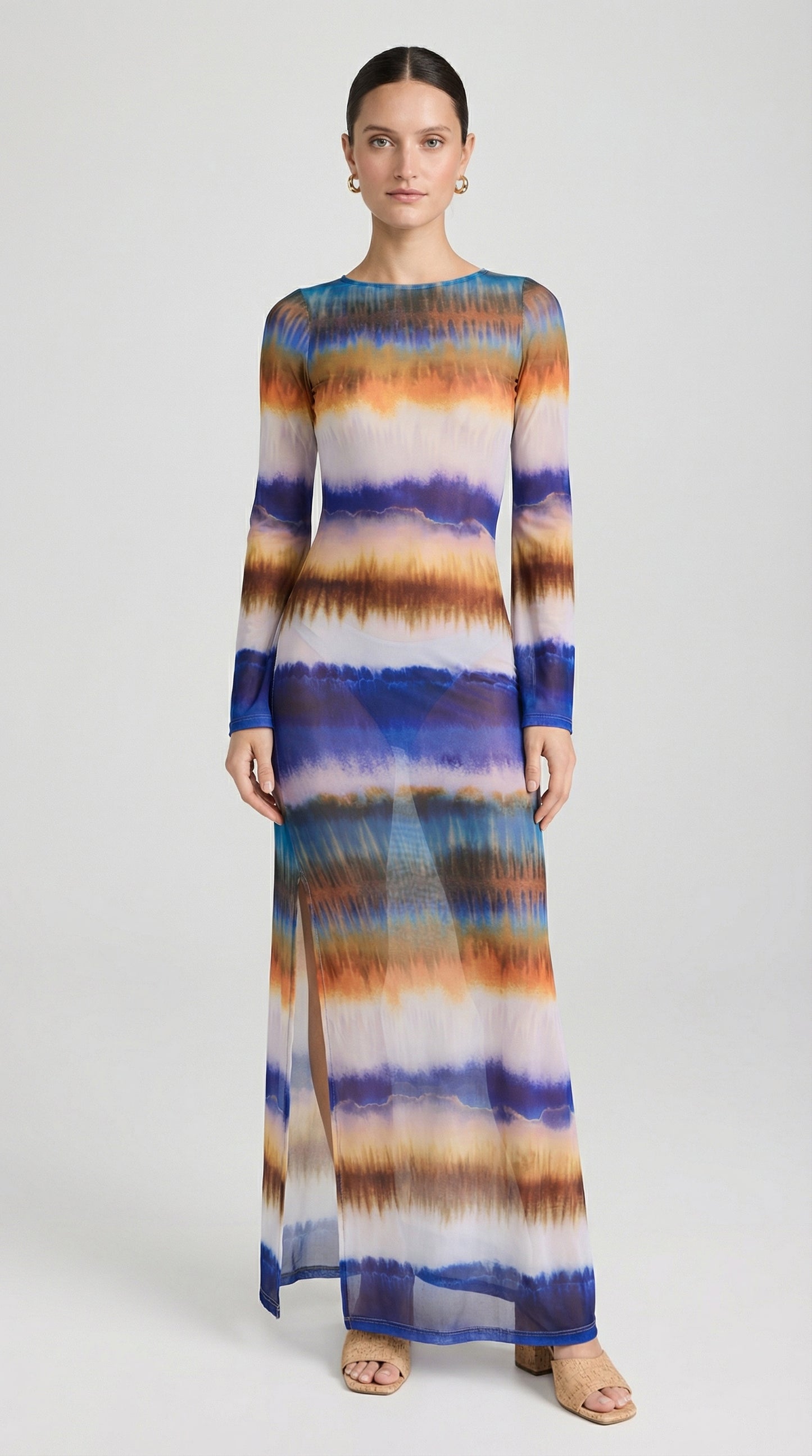 Printed Mesh Maxi Cover