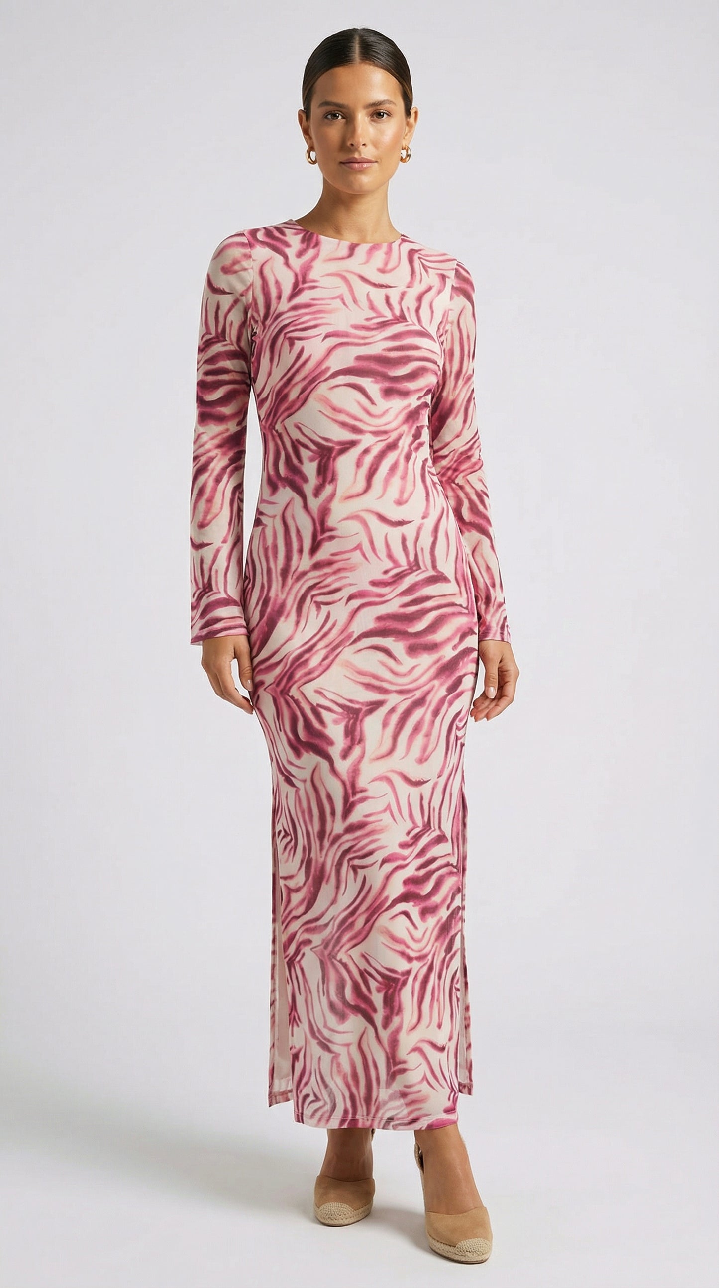 Printed Mesh Maxi Cover